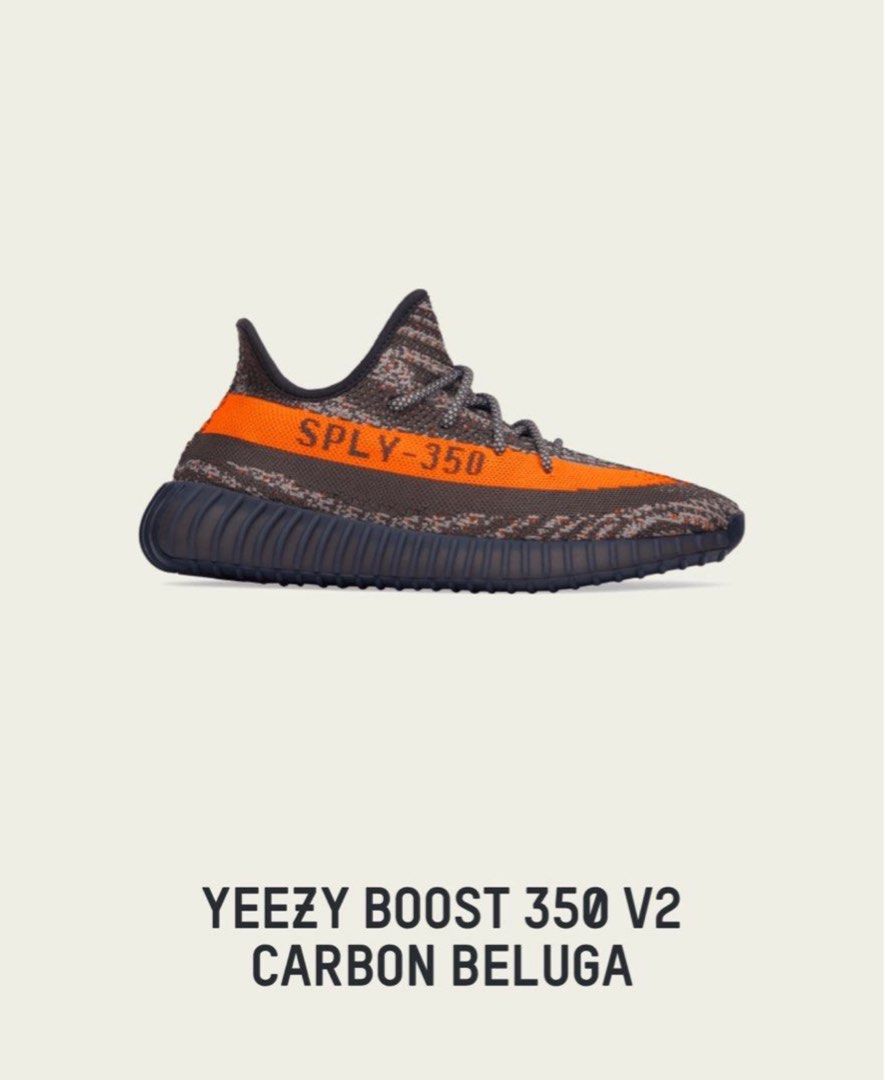 UK9.5 US10 Yeezy boost 350 V2 carbon beluga Men s Fashion