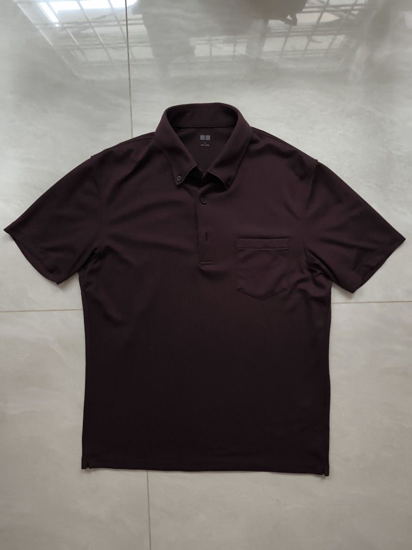 uniqlo brown polo shirt