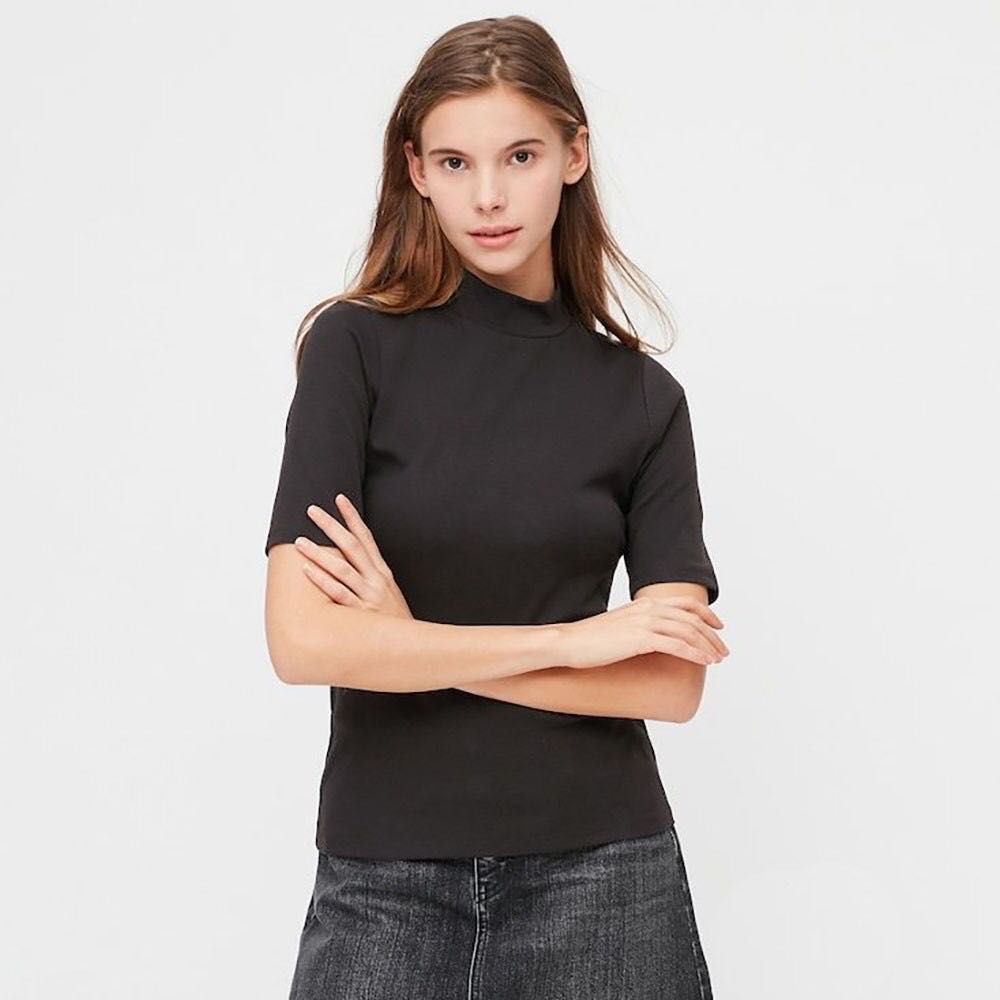 Uniqlo mock neck womens cheap