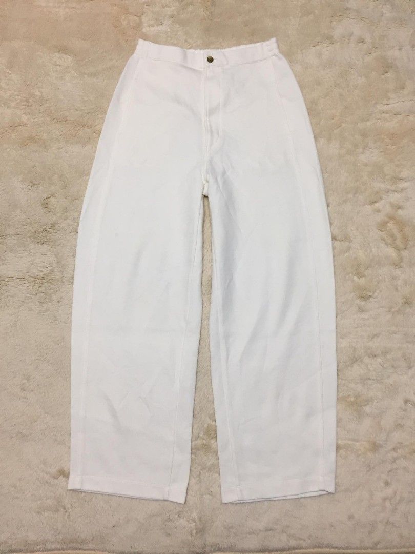 UNIQLO U WIDE FIT PLEATED JERSEY PANTS