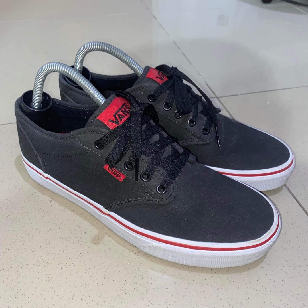 VANS Atwood Textile Black Chili Men s Fashion Footwear Sneakers