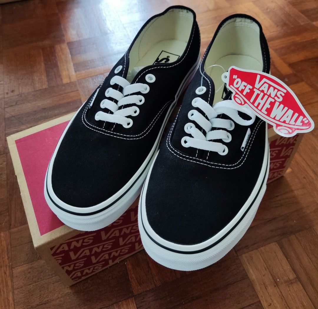 Vans authentic black white cheap original