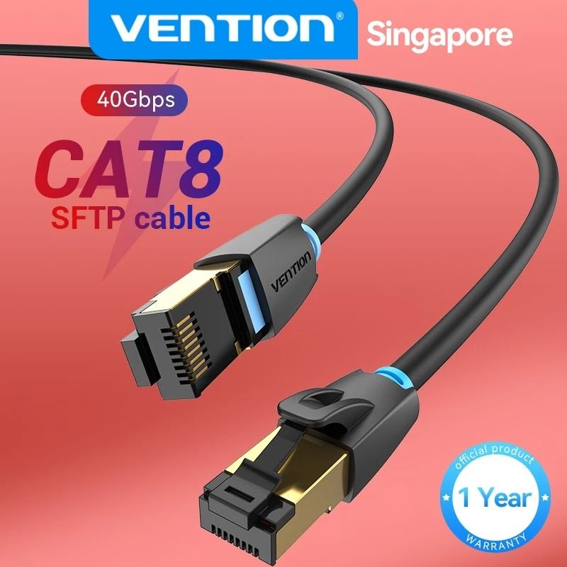Cable RJ45 15m Ethernet Cat 8 40Gbps 2000Mhz High Speed SFTP Vention