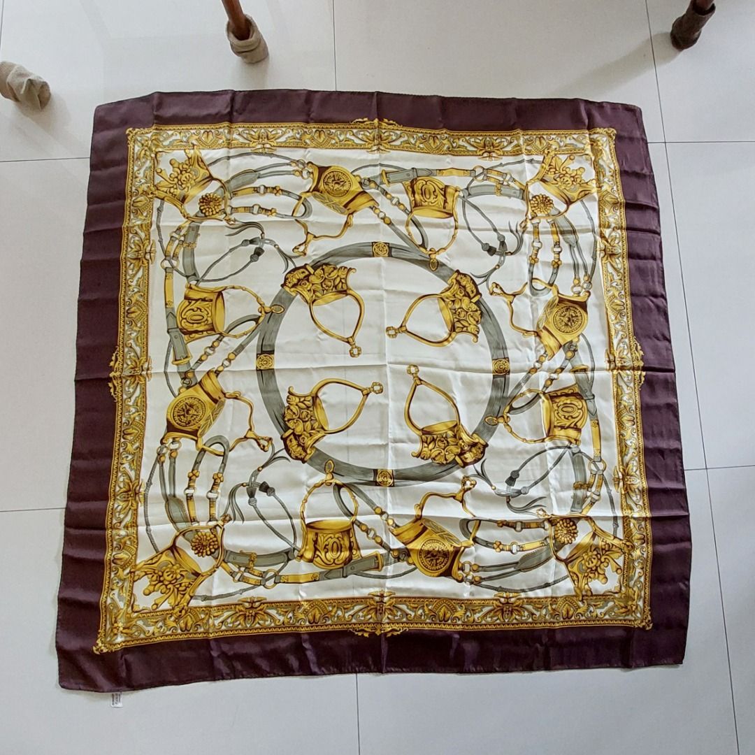 Versace silk scarf sale on sale