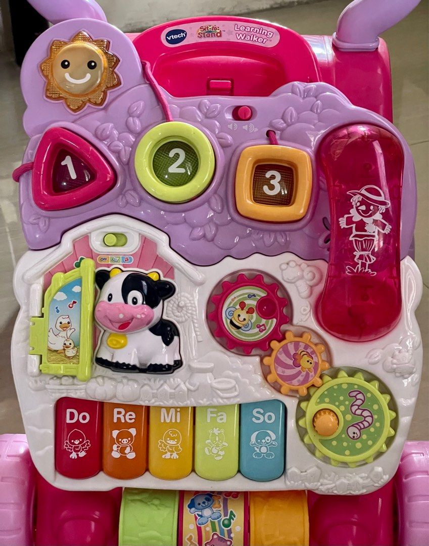 VTECH sit to stand (Category: Infant Playtime) located in Cabuyao City. Submitted by KJA_0806 (Listing ID 1280708179, Image 2). Description: Used few times only (inside house) Good as new rfs: decluttering.