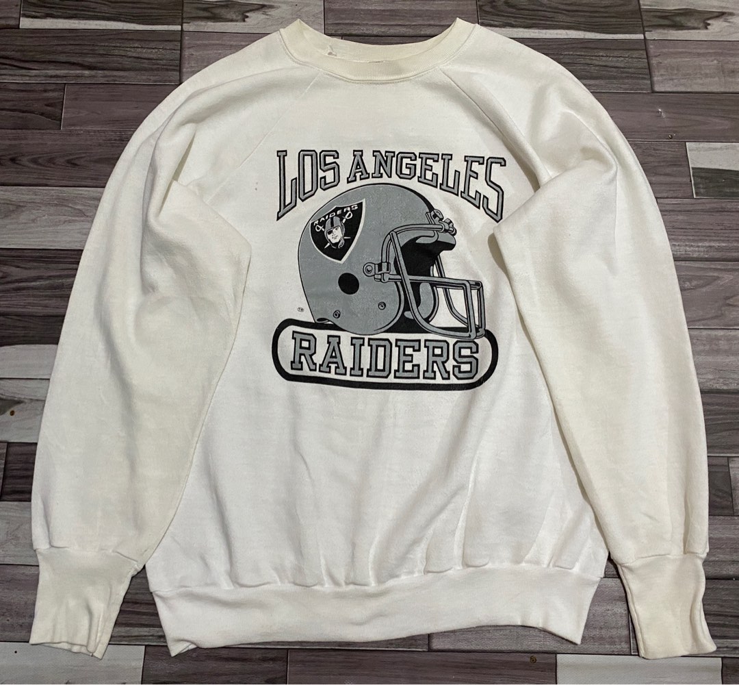 Vtg Los Angeles LA Raiders by signal 50 50 usa sweatshirt R10 Men s Fashion Coats Jackets and Outerwear on Carousell