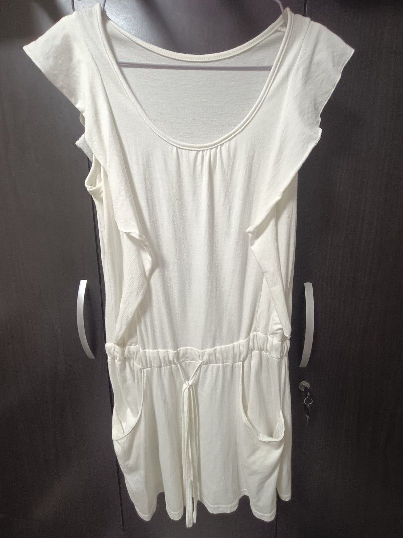 white casual dress Women s Fashion Dresses Sets Dresses on
