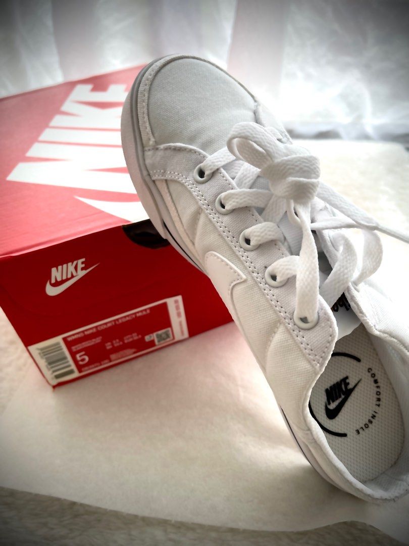 nike women's court legacy mule in white