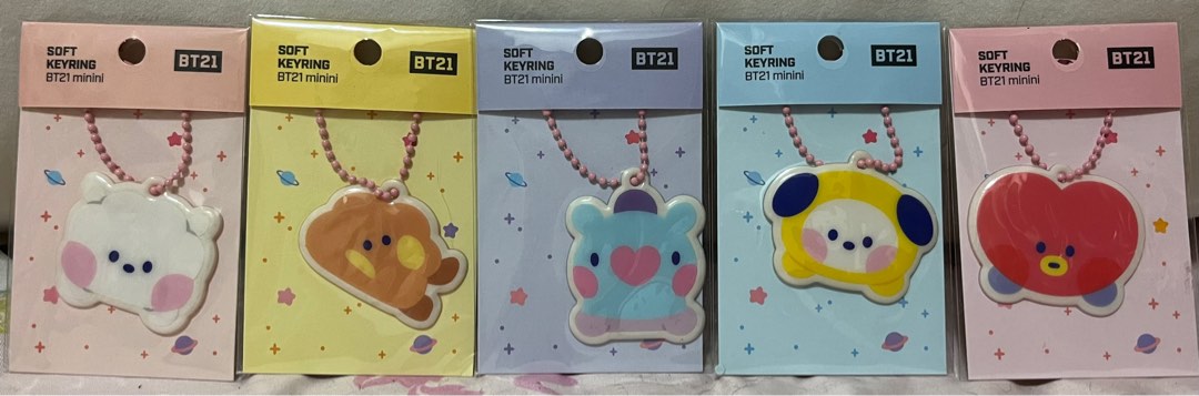 BT21 Keyrings, Hobbies & Toys, Stationery & Craft, Other Stationery ...