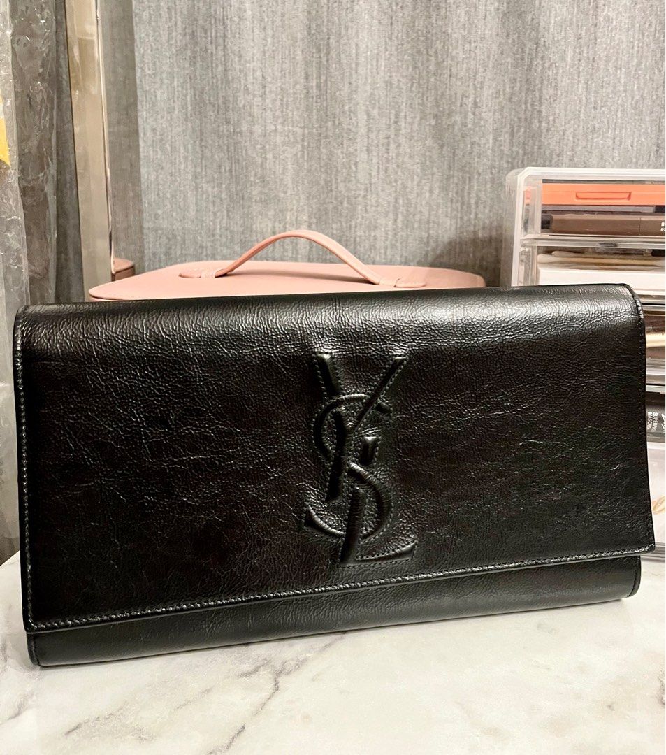 Ysl clutch hotsell patent leather