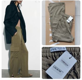 Zara full lenght cargo trouser