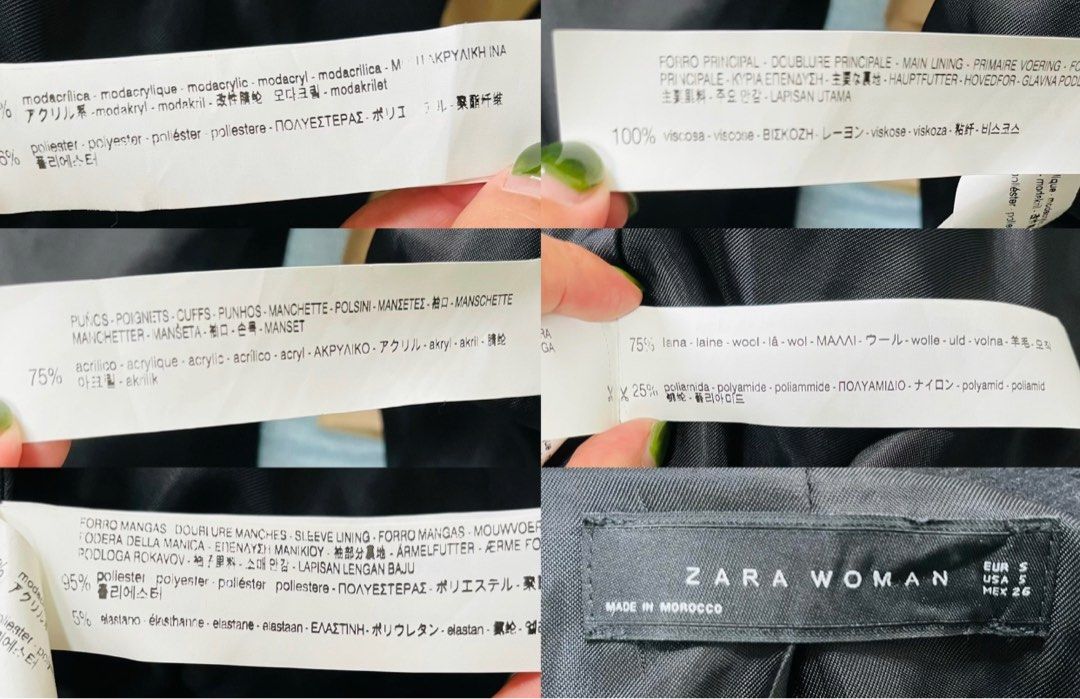 Zara black wrap online coat