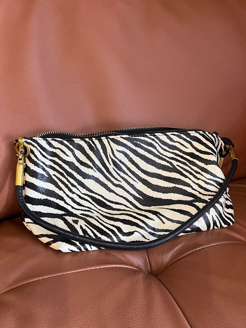 Zebra print shoulder 2025 bag