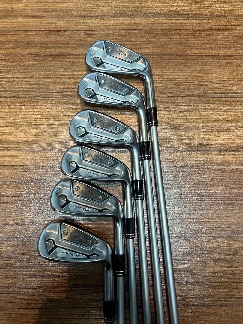 2023 Callaway Apex TCB Forged Irons (5-P) (6 Pieces) [With PREMIUM  AFTERMARKET Mitsubishi OTI 85 Stiff Flex Graphite Shafts] (Golf Club Set)