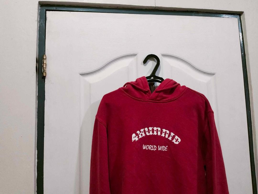 4hunnid on sale red hoodie