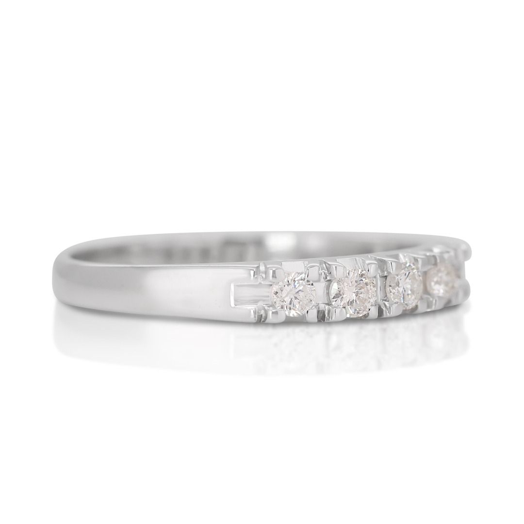 5 stone 0.20ct Diamond Ring in 18K White Gold SR WG 179043