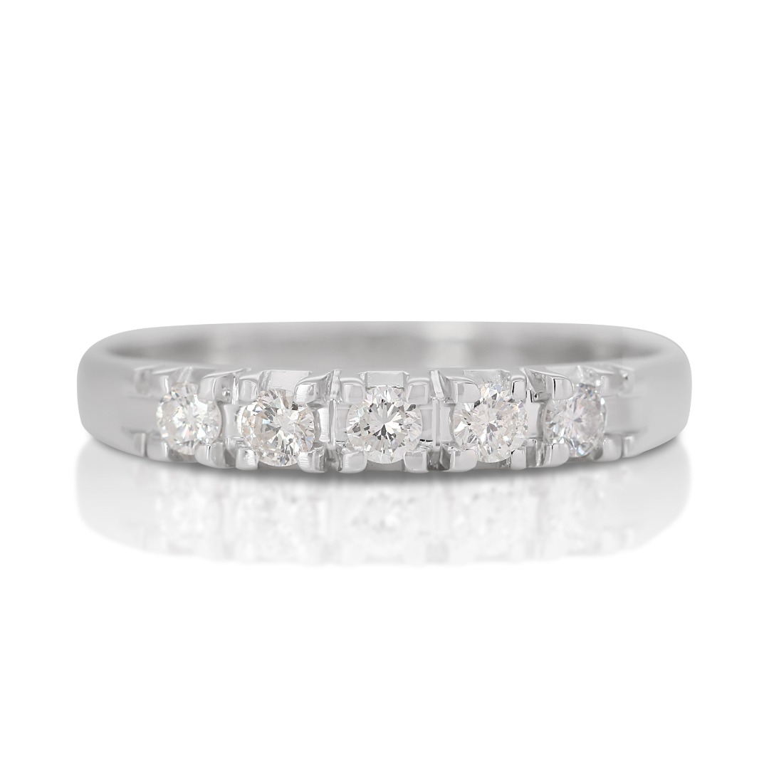 White gold outlet 5 diamond ring