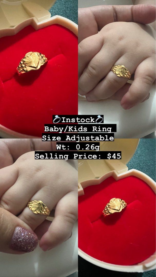 Gold ring for kids price outlet