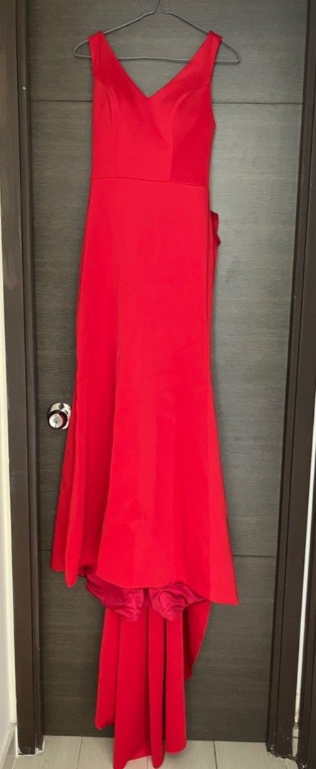 Red gown Carousell