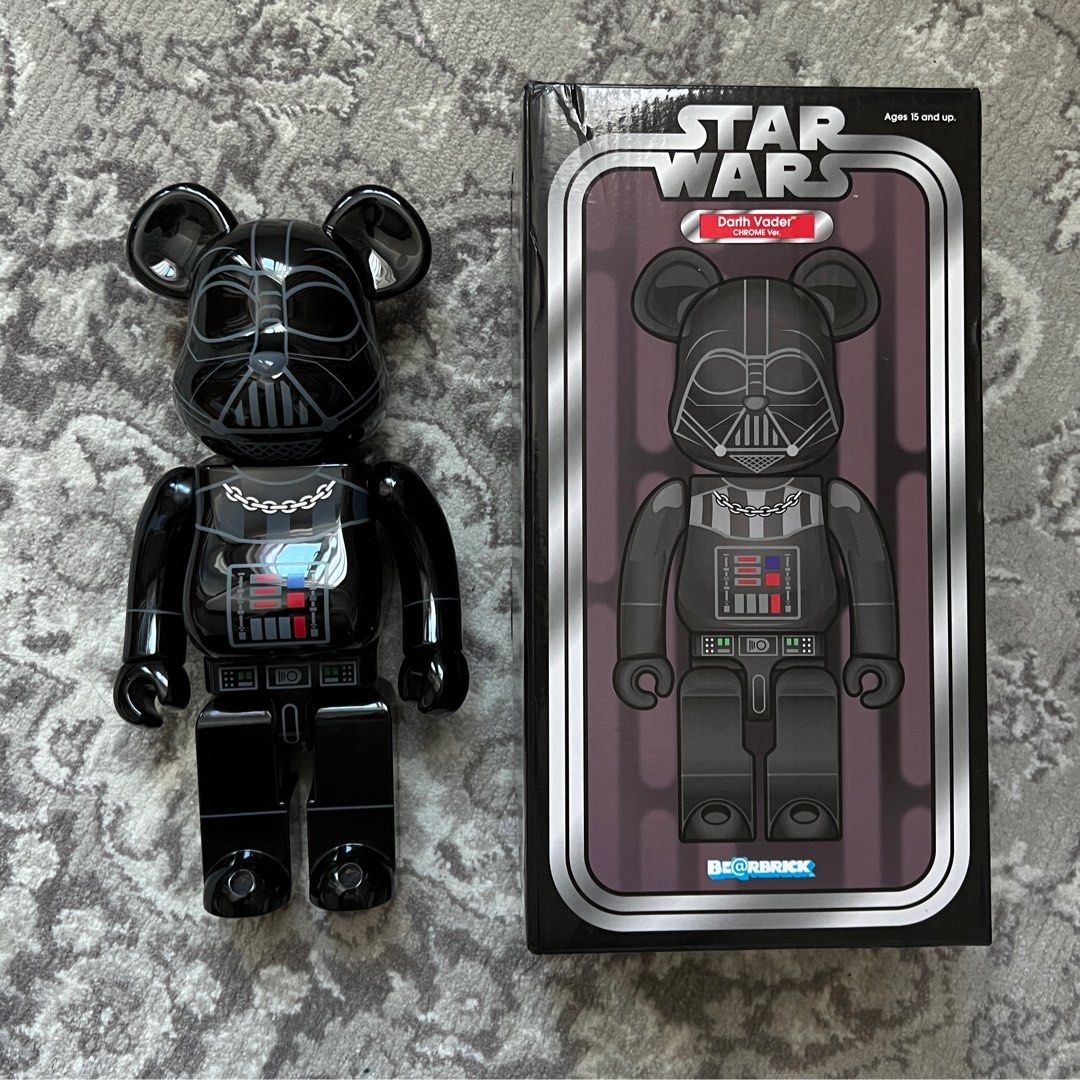 全網最低價含盒稀有美品] BE@RBRICK STAR WARS DARTH VADER CHROME