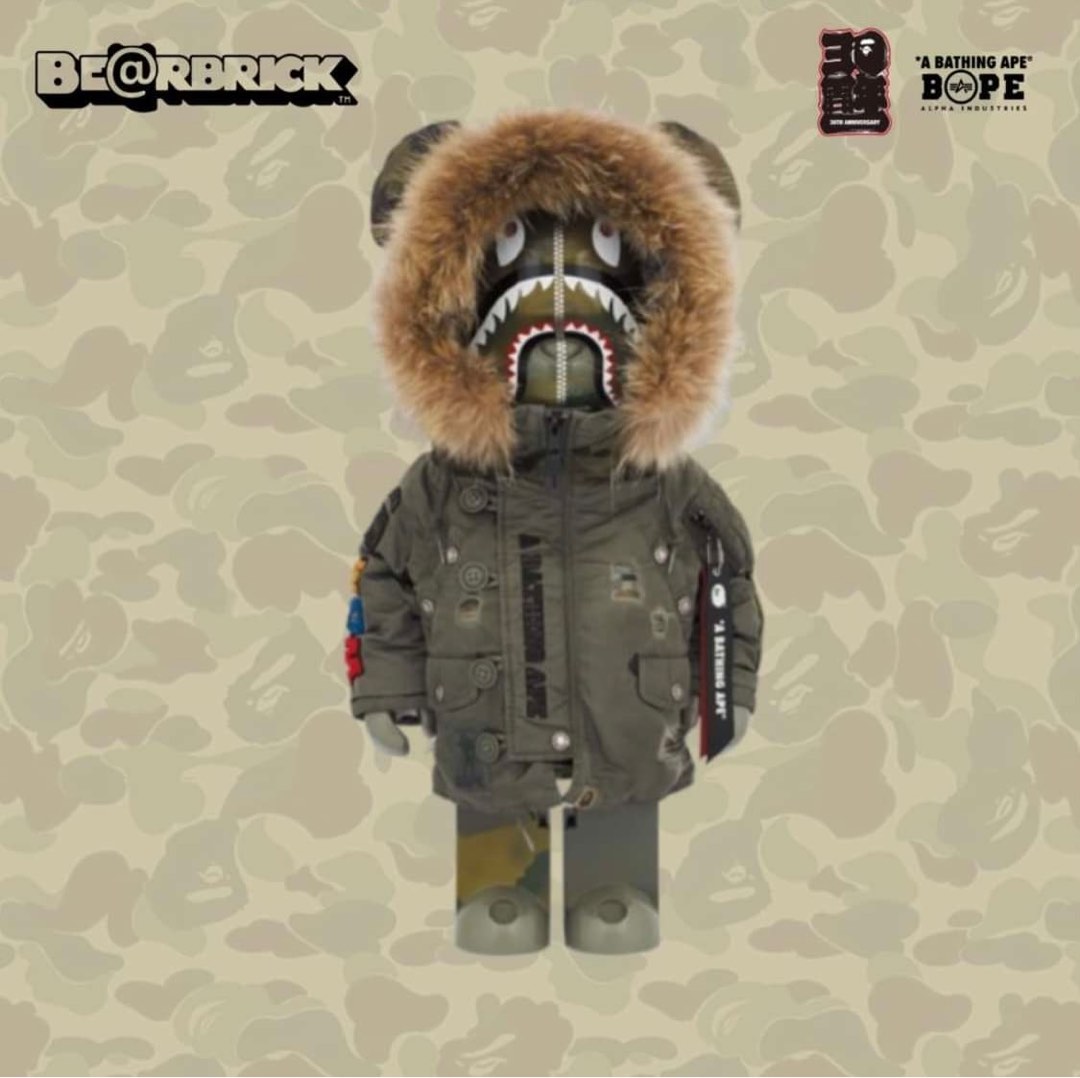 BE@RBRICK BAPE ALPHA CAMO SHARK 2023 - その他