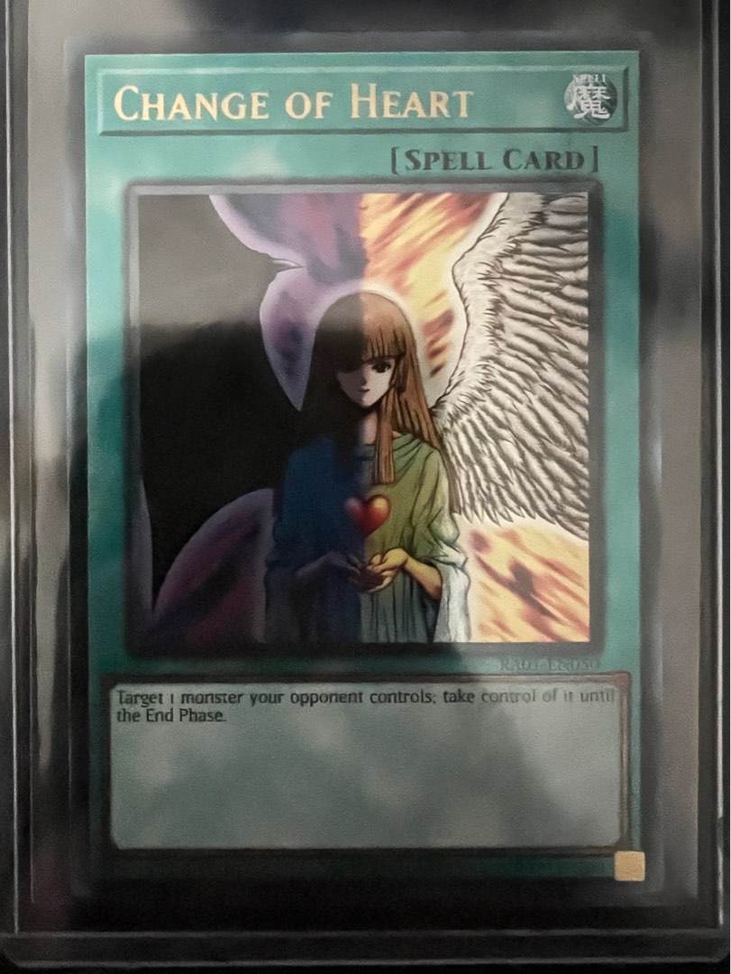 遊戲王 Yugioh Change Of Heart RA01 Prismatic Ultimate 1st, 興趣及遊戲, 玩具 & 遊戲