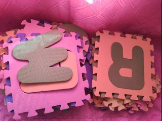 A to Z Letters play puzzle mats
