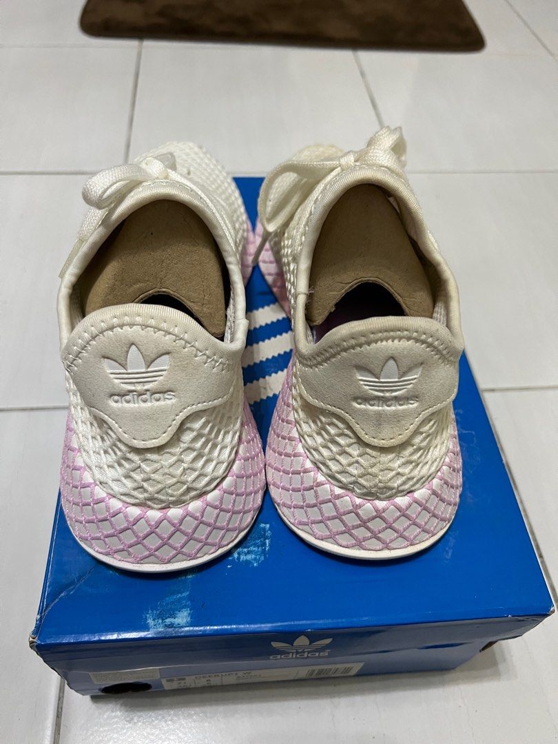 Adidas deerupt white pink deals