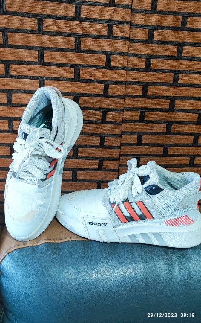 Adidas eqt off top white on feet