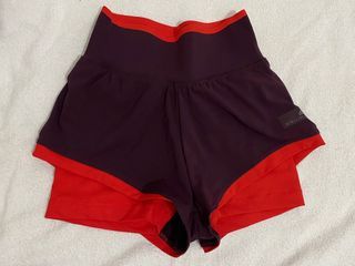 Adidas maroon/red gym shorts