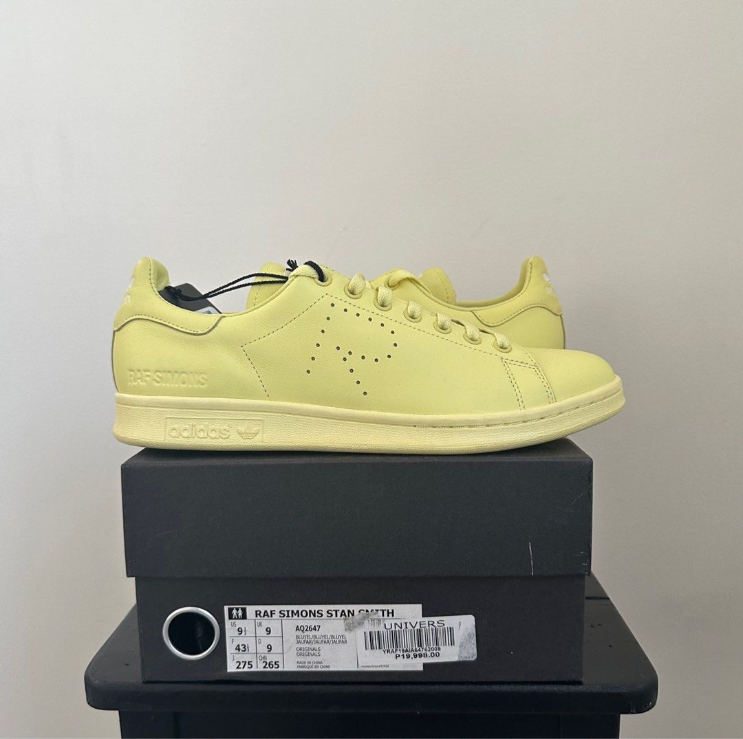 Adidas raf simons 2025 stan smith yellow
