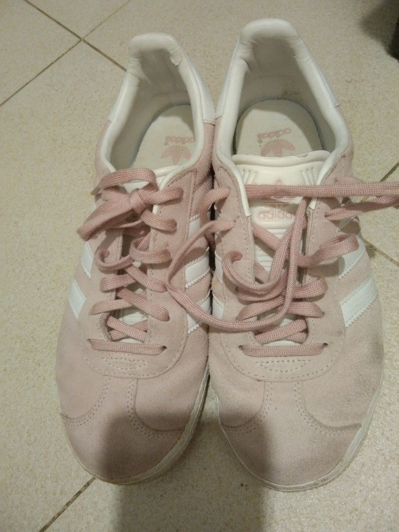 Adidas gazelle vapour pink discount linen