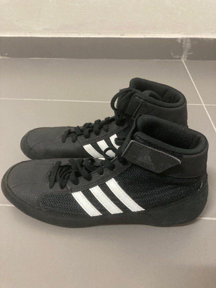Adidas wrestling shoes best sale black