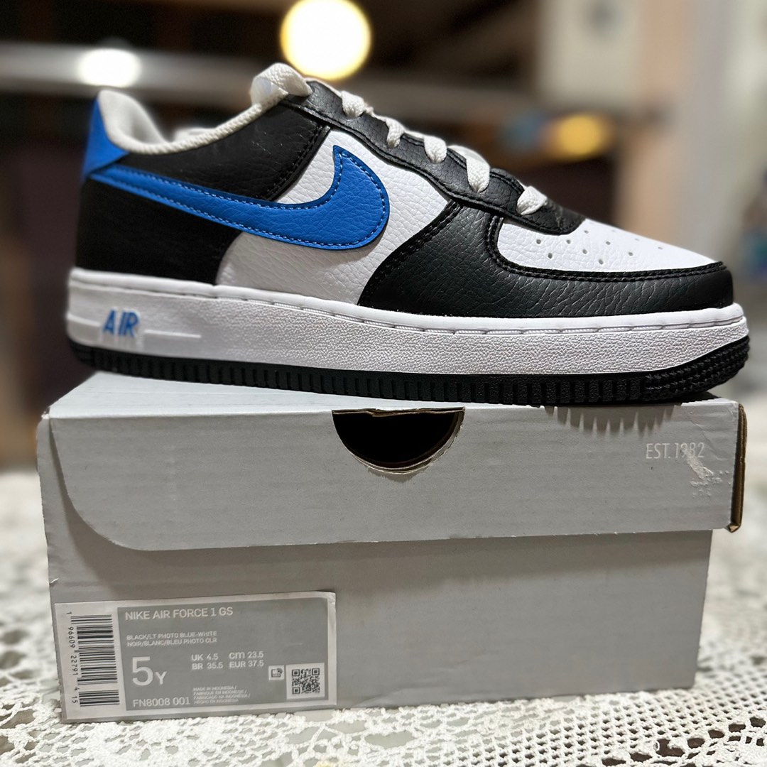 Sepatu Nike Air Force Lv8 Blue And White Air Force White Light