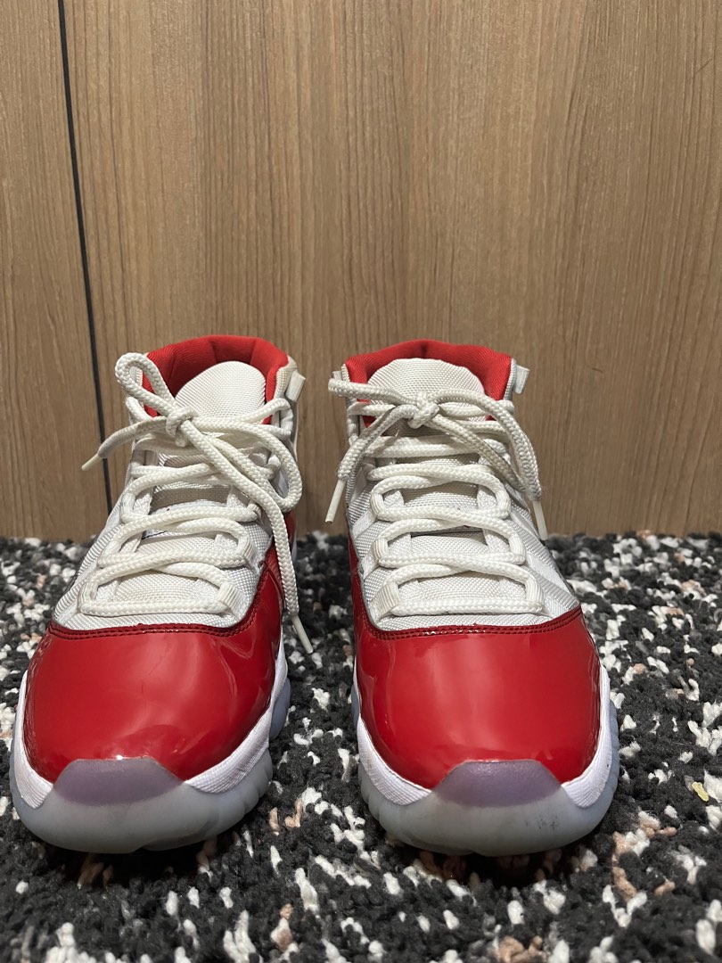 Air Jordan 11 Cherry, Men's Fashion, Footwear, Sneakers on Carousell