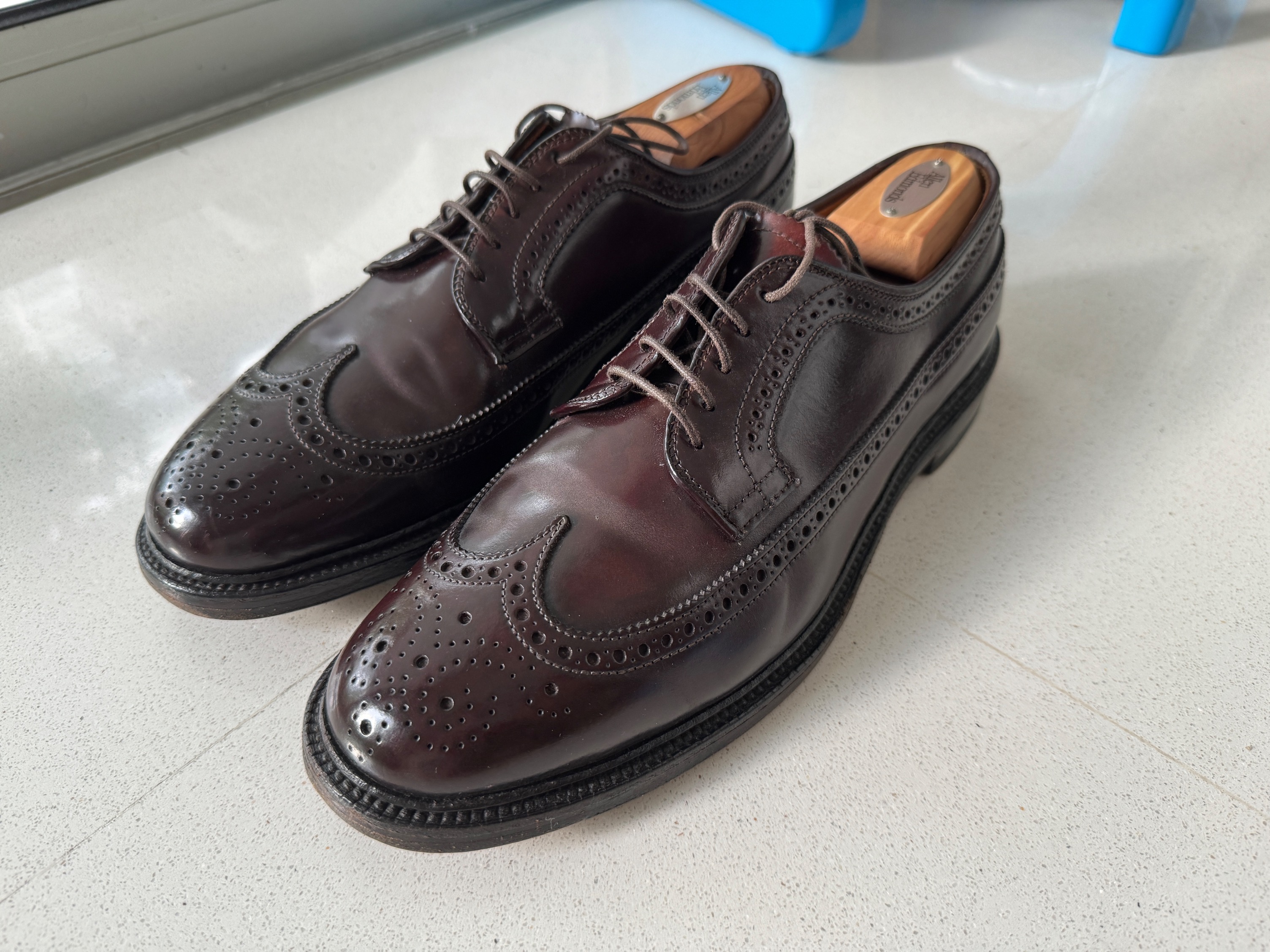 Alden Long Wing Blucher Cordovan Size US 9.5 EU 42.5 Luxury