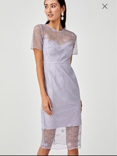 Buy Niobe Lace Midi Dress @ Love, Bonito Singapore