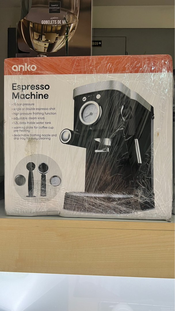 Anko Espresso Machine, TV & Home Appliances, Kitchen Appliances, Coffee