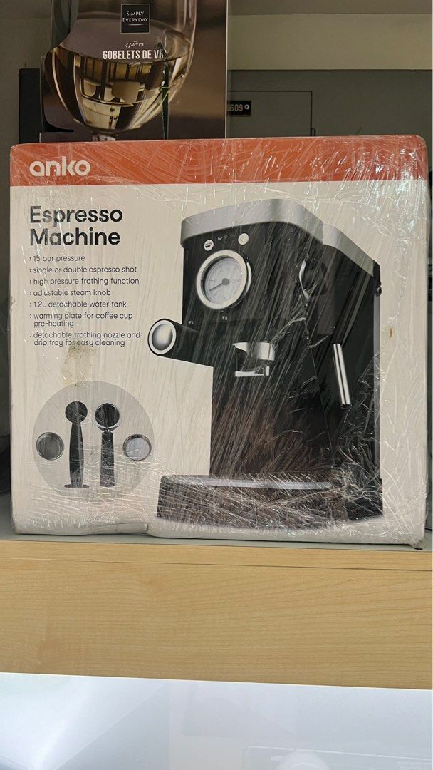 Anko Espresso Machine, TV & Home Appliances, Kitchen Appliances, Coffee