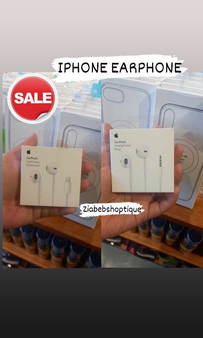 Apple Earphone (Category: Earphones) located in Manila. Submitted by ziabebshoptique (Listing ID 1275942979, Image 1). Description: -APPLE- Magsafe Wallet Case Apple Battery Pack white Battery Pack Clear Case iPhone Magnetic Clear Case Apple Earpods 3.5MM Apple Lightning Earpods Apple Lightning Cable Apple 5W adaptor Apple 12W Adaptor Apple 18W adaptor only Apple 20W adaptor only Apple USB C to Lightning Cableonly Apple USB C to USB C Cable 1M Ap