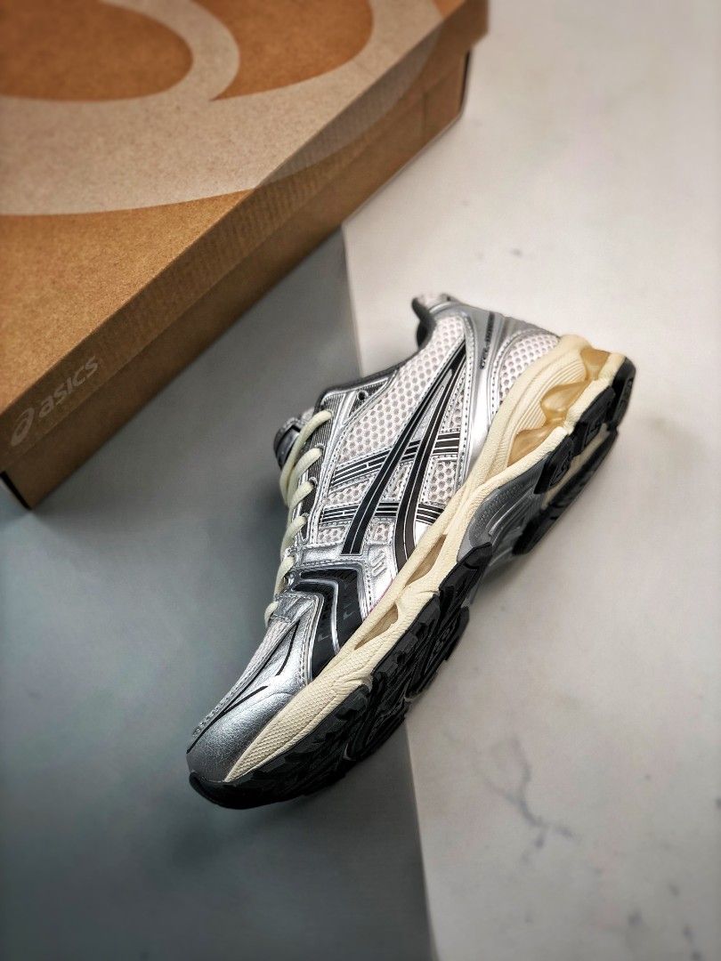 ASICS Gel Kayano 14 JJJJound Silver Black running shoes