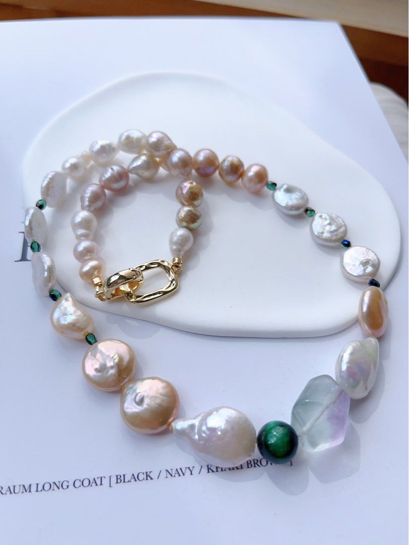 Freshwater coin discount pearl necklace