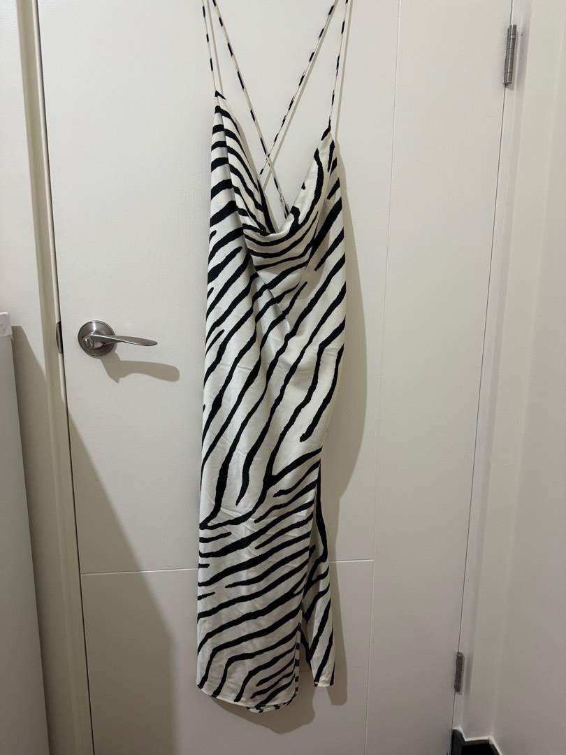 Backless satin dress, Women's Fashion, Dresses & Sets, Dresses on Carousell