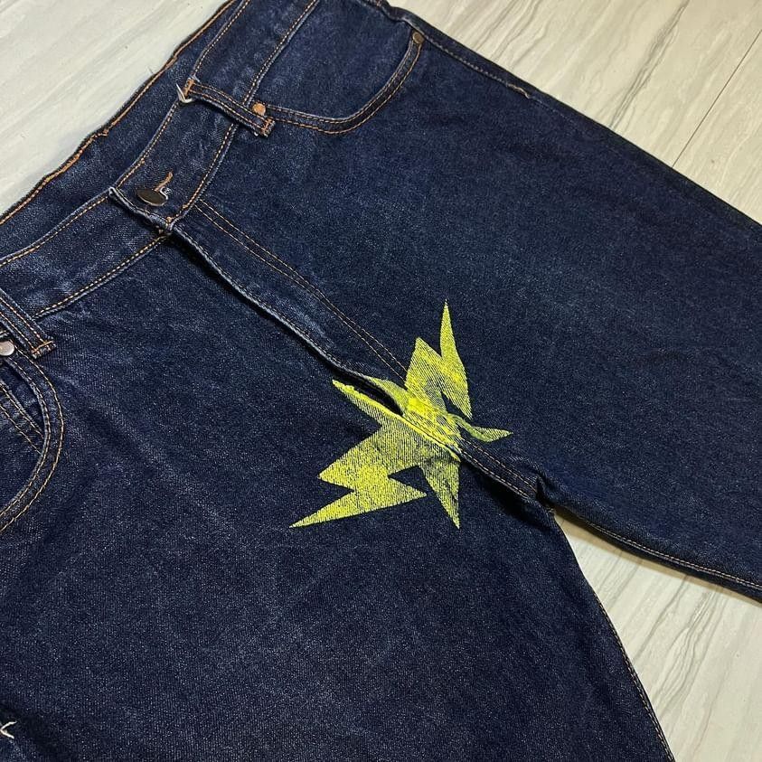 Bape Star Pants (SELVEDGE), Men's Fashion, Bottoms, Jeans on Carousell