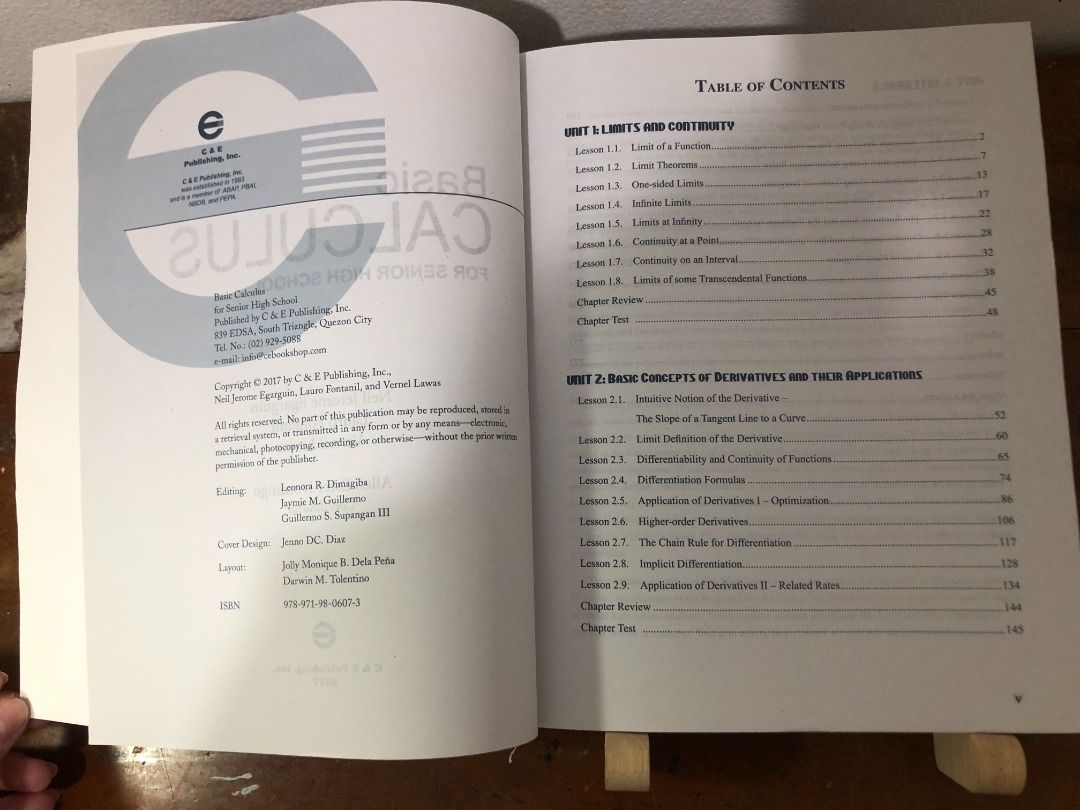 Basic Calculus by Neil Jerome A. Egarguin (Category: Textbooks) located in Caloocan City. Submitted by sewuwu (Listing ID 1276020411, Image 2). Description: - With minimal writings and highlights.