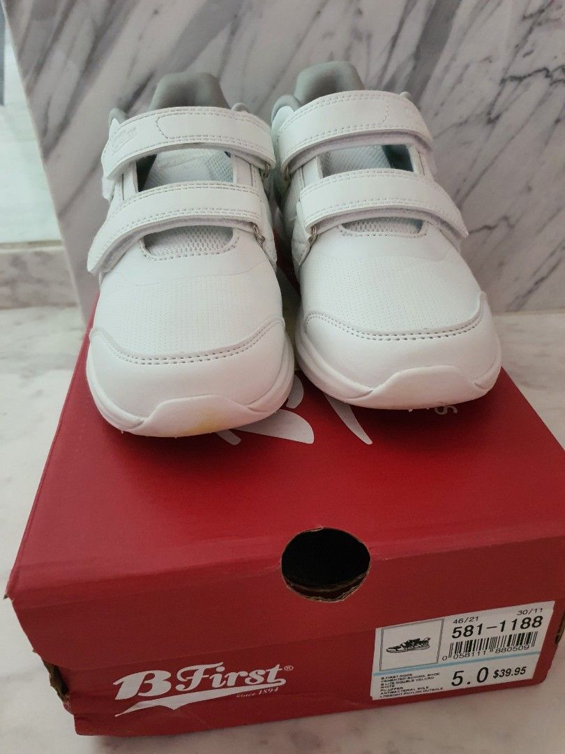 Bata velcro white school shoes UK 5 EU 38 Babies Kids Babies