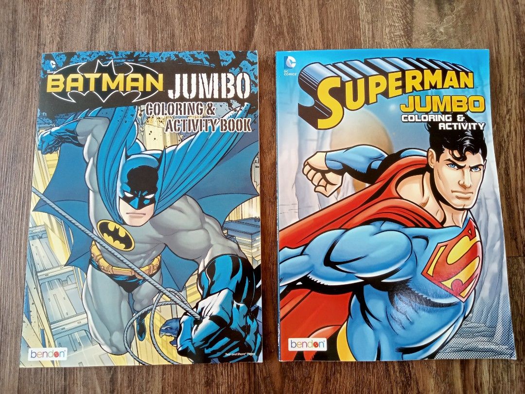 dc comics batman jumbo coloring and activity book