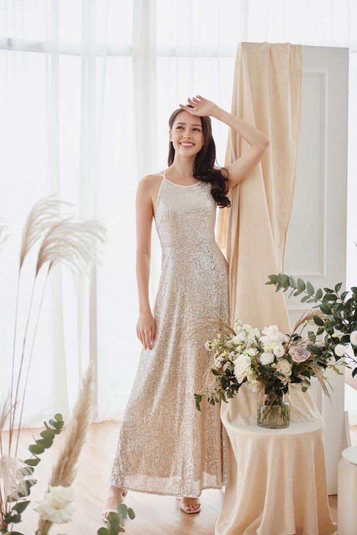 Bedazzled hot sale bridesmaid dresses