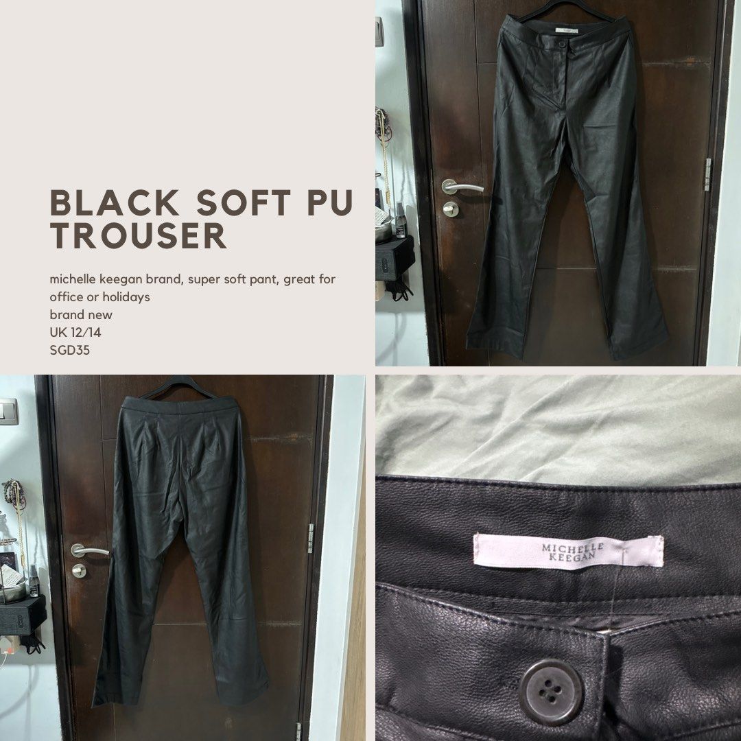Pu trousers topshop sale
