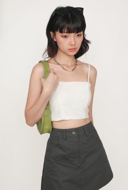 Mia Padded Cropped Cami Top